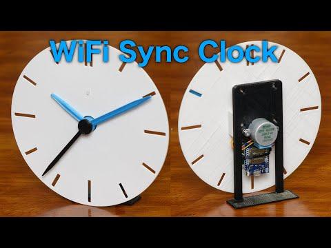 3D printed WiFi sync analog clock