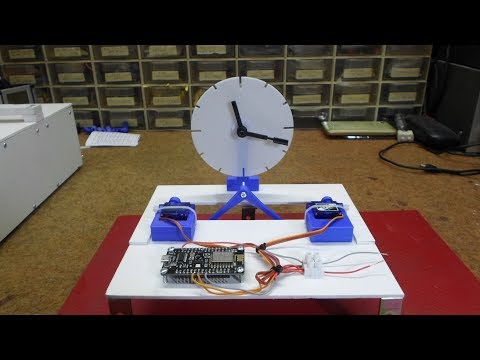 3D printed kinetic servo clock