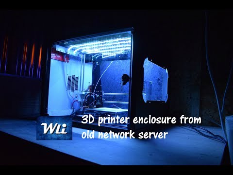 3D printer enclosure from old network sever