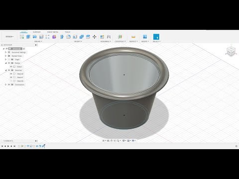 3d print design of planter using fusion 360