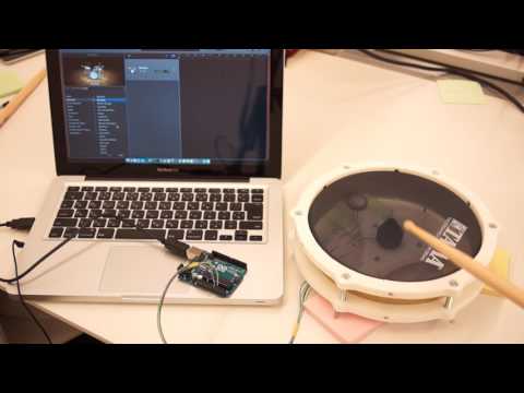 3d printed drum pad with Arduino UNO