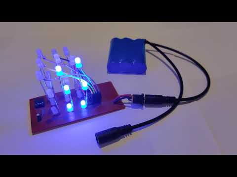 3x3x3 Binary Counter LED Cube