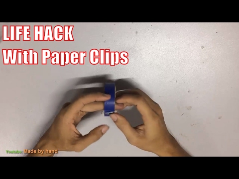 4 Awesome Life hacks With Paper Clips