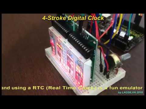 4-Stroke Digital Clock with Arduino