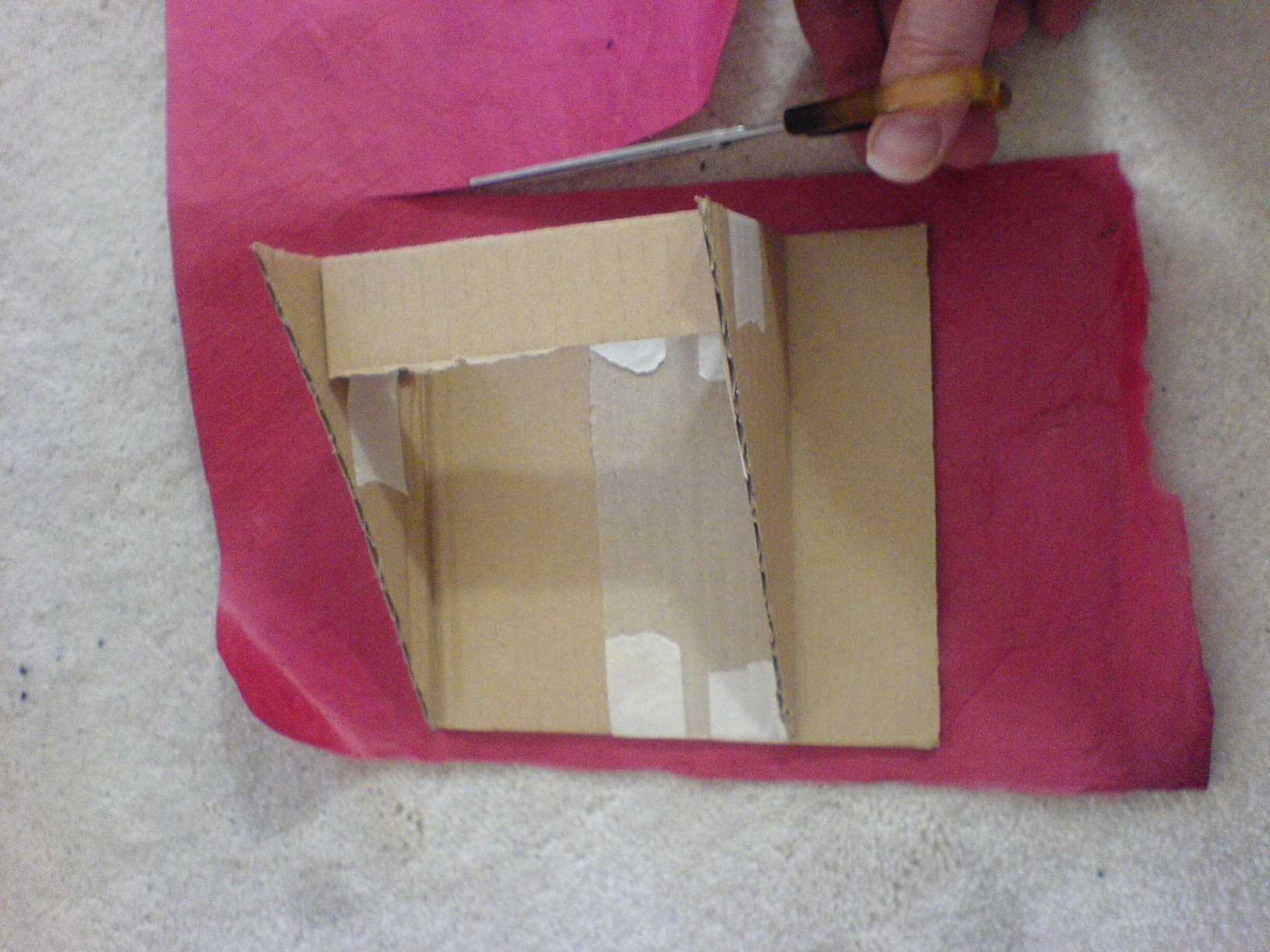 4. Cut larger to allow for wrap around.JPG