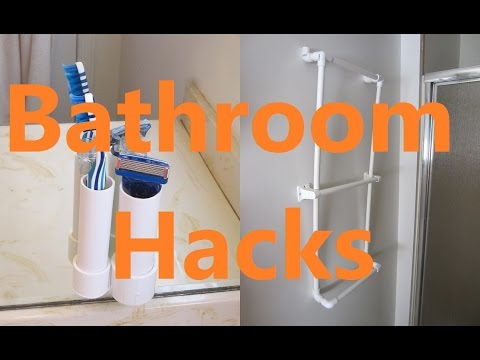 5 Bathroom Life Hacks with PVC Pipe