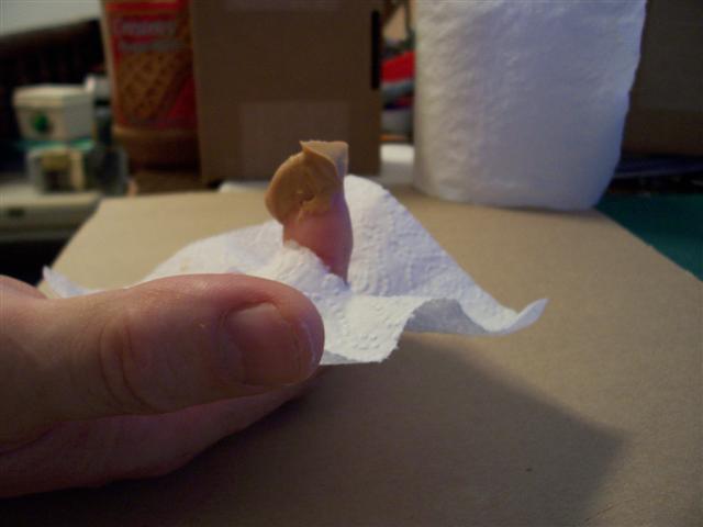 5 Get some peanut butter on the end of your finger.JPG