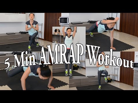 5 Min AMRAP Workout (full body &amp;amp; no equipment needed)