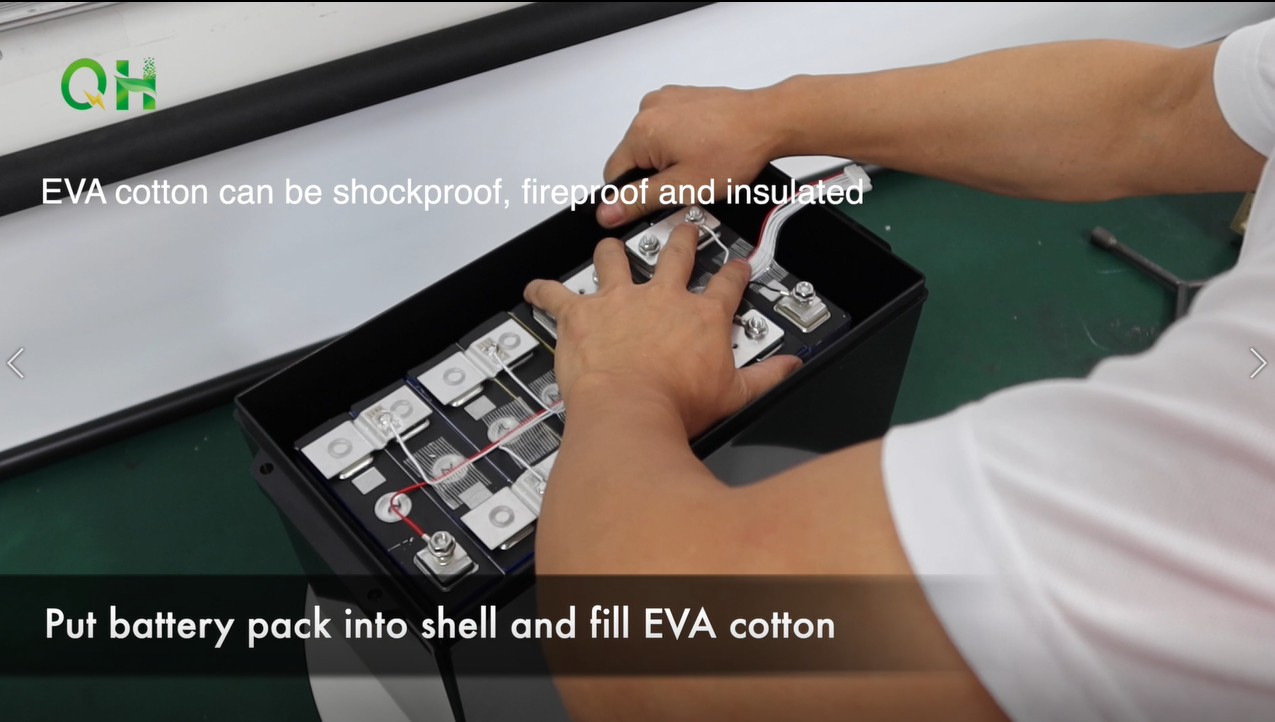 5 Put the Battery Pack into the Shell and Fill the EVA Cotton.png