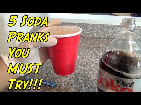 5 Soda Pranks You Can Do At Home - HOW TO PRANK (Evil Booby Traps)