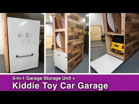 5-in-1 Garage Storage Unit// Kiddie Car Garage