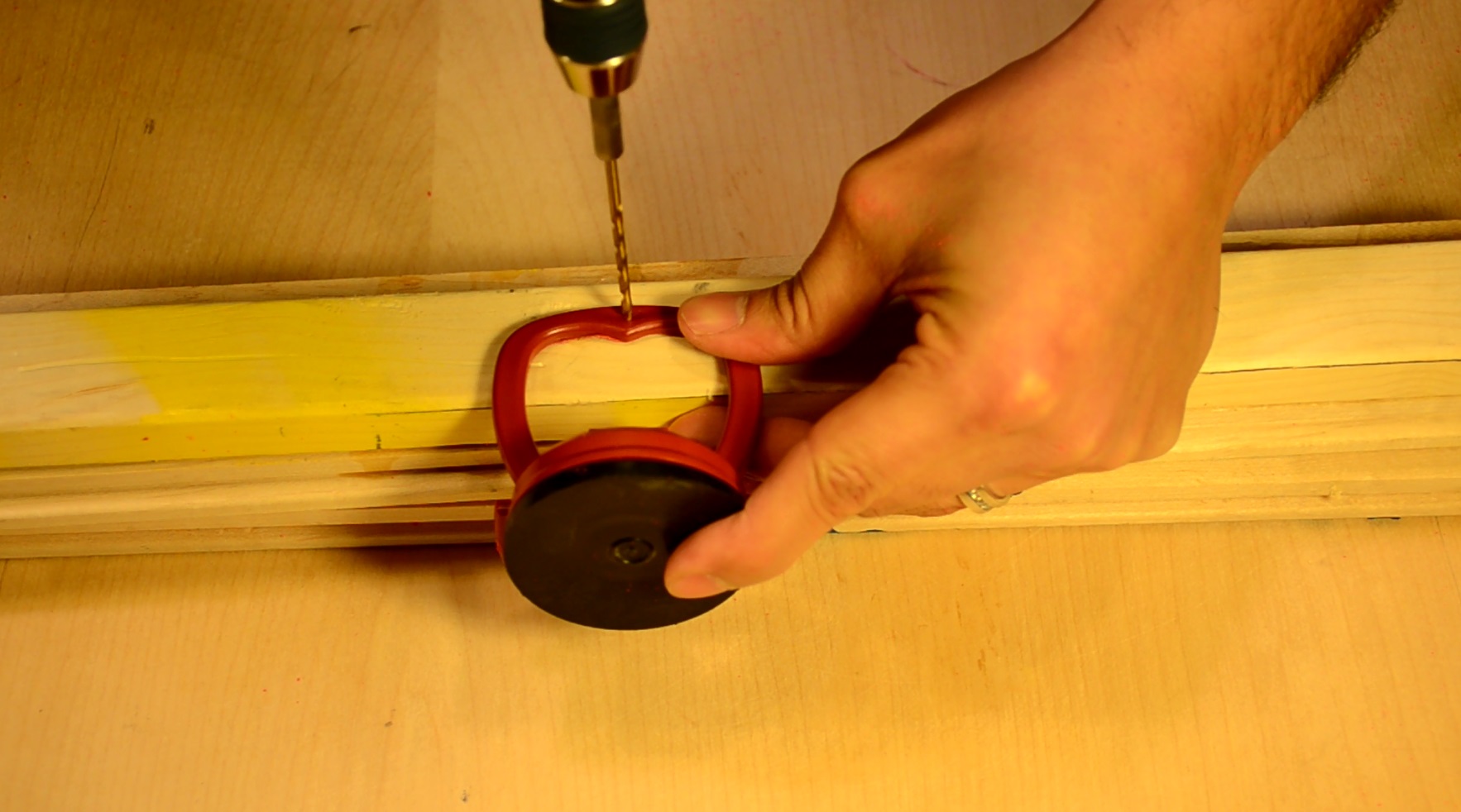 5. Pilot hole with smaller drill bit.jpg