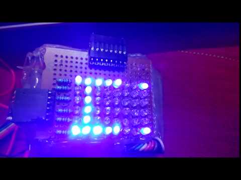 6*8 LED Display screen using MUX and AVR