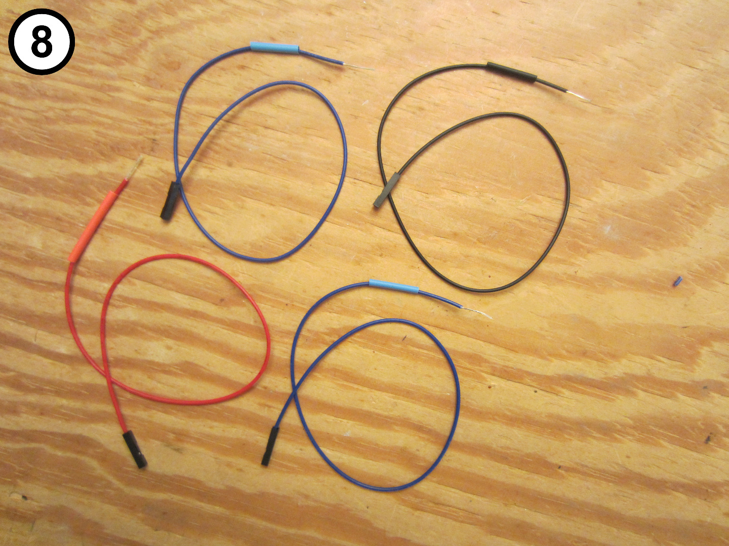 6 - 8 - Slide Heat Shrink Tubing On Wires.JPG