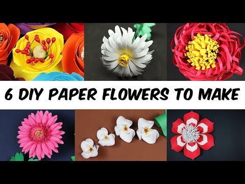 6 DIY Paper Flowers to Make