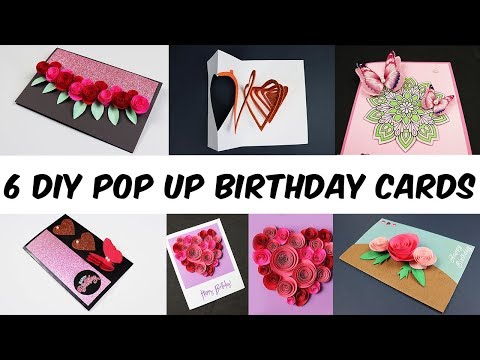 6 DIY Pop up Birthday Cards