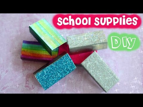 6 DIY School Supplies // Make rainbow, Frozen, glitter, mood, and St. Patrick&amp;rsquo;s Day staples!