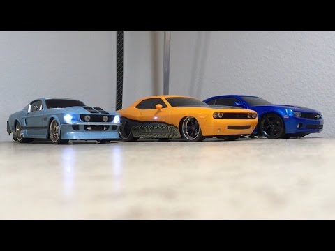 68 Mustang GT test ride - a 1:24 model with Arduino RC and V8 engine sound!