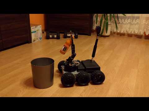 6WD all terrain robot - the first tests of the manipulator