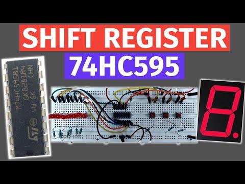 74HC595 Shift Register Tutorial | Arduino with 7 segment