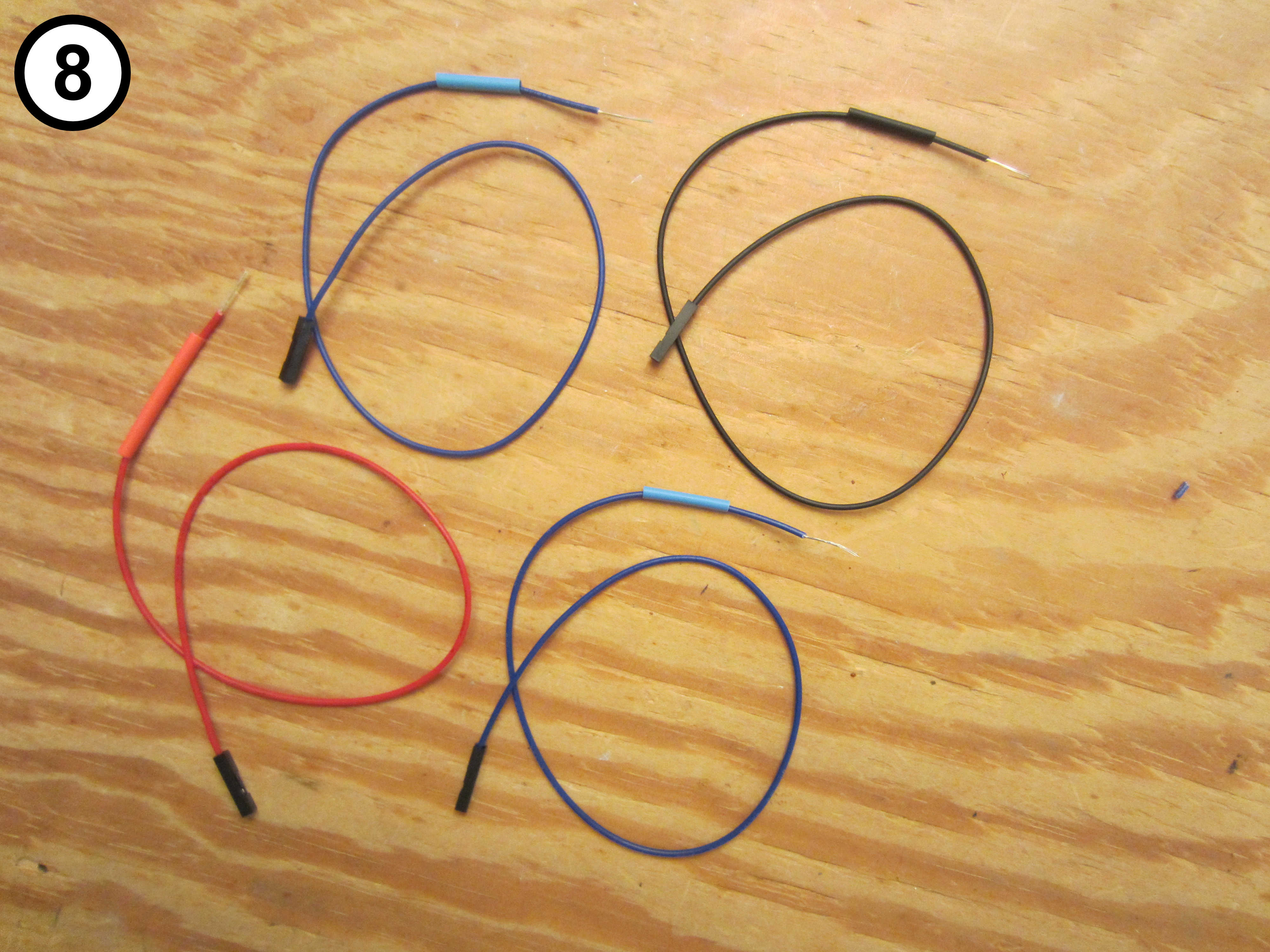 8 - 8 - Slide Heat Shrink Tubing On Wires.JPG