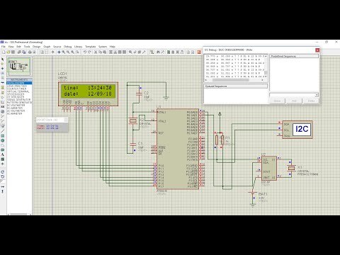 8051 microcontroller interfacing with DS1307 RTC