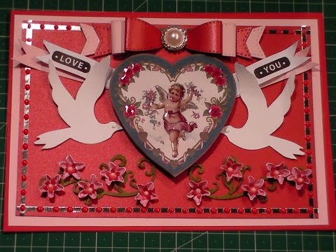 84. Card Tutorial: Make a Victorian Vintage Cherub Valentine Card