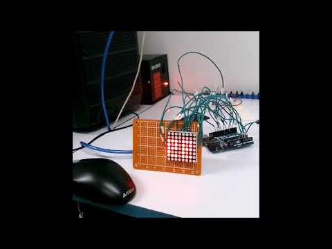 8x8 LED matrix using arduino