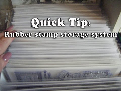 90. Quick Tip: Easy, Quick &amp;amp; Cheap Crafting Rubber Stamp Storage