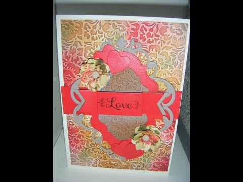 94.Card Tutorial: Anna Griffin Embossed Floral Love Card