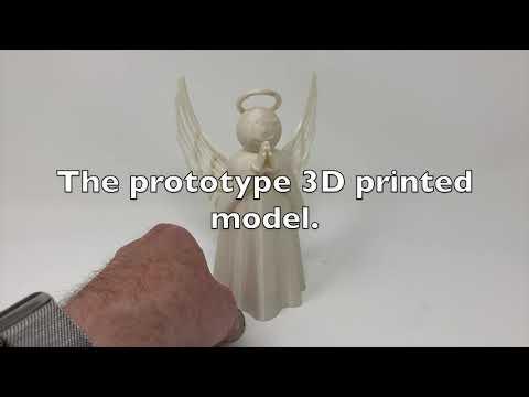 A 3D Printed, Animated, Angel Christmas Tree Topper (Prototype).