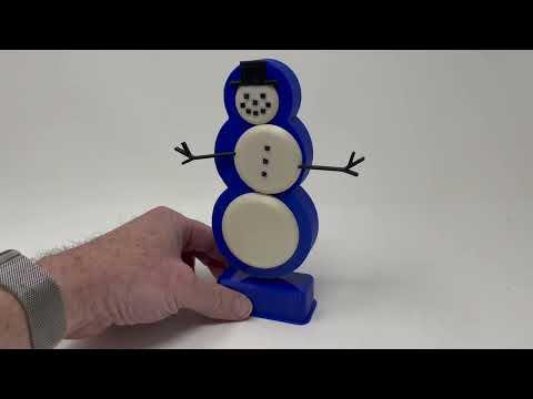 A 3D Printed Dancing Snowman.