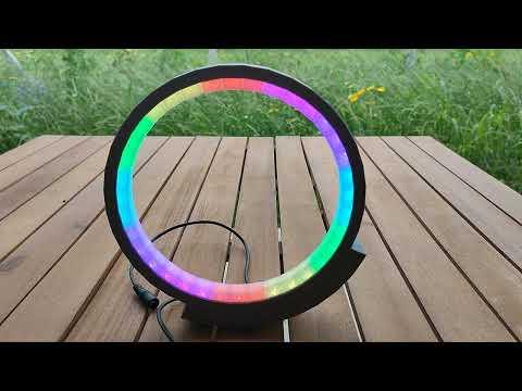 A Minimalist LED Lamp - Rainbow Demo Reel