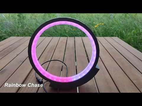 A Minimalist LED Lamp - Rainbow Effects