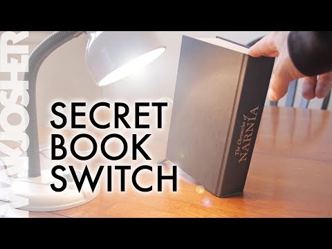 A Secret Hidden Switch for Your Bookshelf