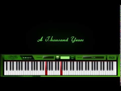 A Thousand Years - Christina Perri - Piano Cover