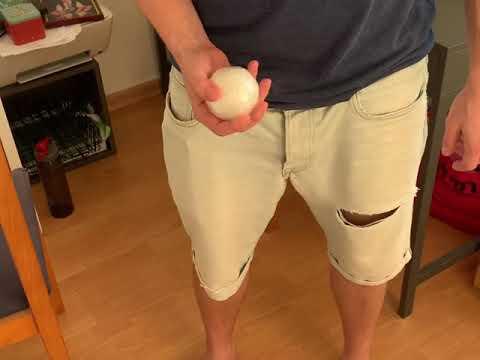 A ball from tape - tossing