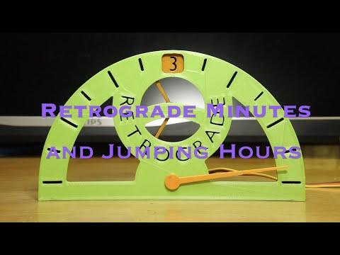 A clock of Retrograde Minutes and Jumping Hours