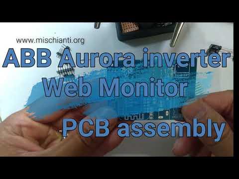 ABB Aurora Web Inverter Monitor PCB soldering and mount component