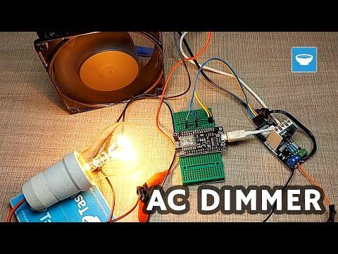 AC Dimming and AC Motor Speed Control How To with Arduino/NodeMCU