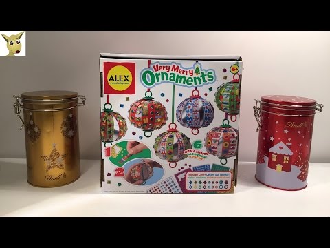 ALEX Toys Craft Very Merry Ornaments - DIY Christmas Ornaments Review and Unboxing