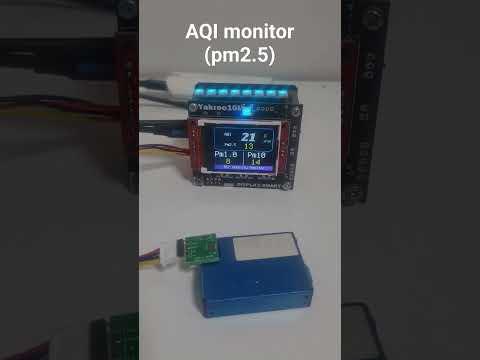 AQI monitor pm2.5 (PICO+pms7003) #short #diy#diyprojects#gadget #viral#subscribe#shortvideo