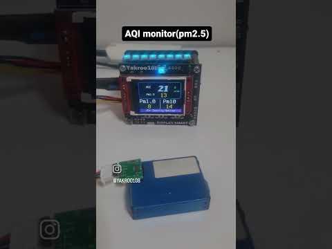 AQI monitor pm2.5 (PICO+pms7003) 2 #short #diy#diyprojects#gadget #viral#subscribe#shortvideo