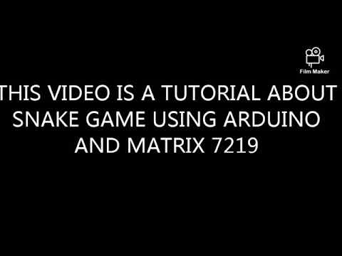 ARDUINO SNAKE GAME USING MATRIX 7219