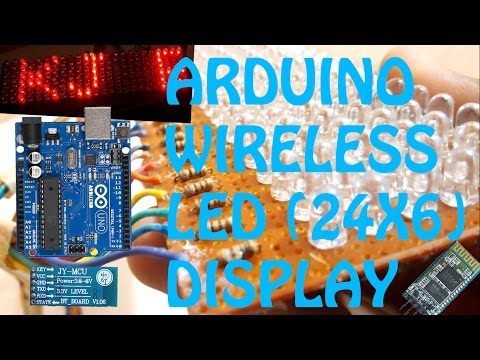 ARDUINO WIRELESS LED DISPLAY BANNER(24X6 LED DISPLAY