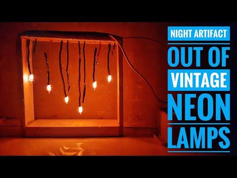 ARTIFACT OUT OF NEON LAMPS