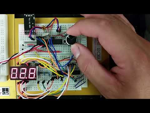 ATMega328P Rotary Encoder with Seven Segment Display