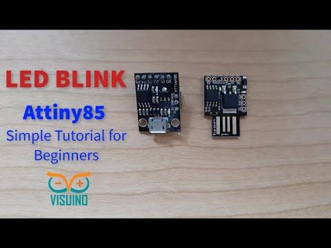 ATtiny85 Digispark How to Blink an LED Using Visuino