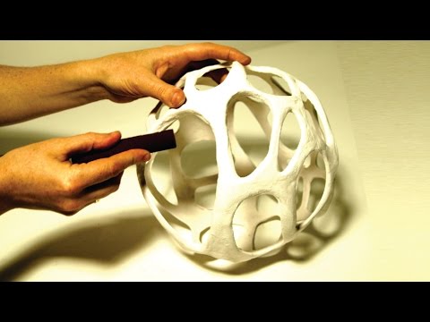 AWSOME DIY Cellular Organic Lampshade Without A 3D Printer