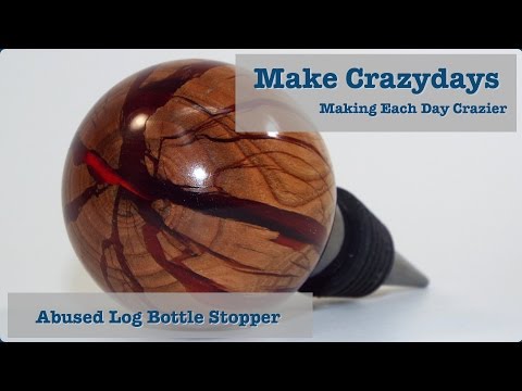 Abused Log Bottle Stopper